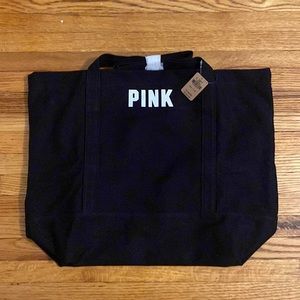 PINK Tote Bag in Black